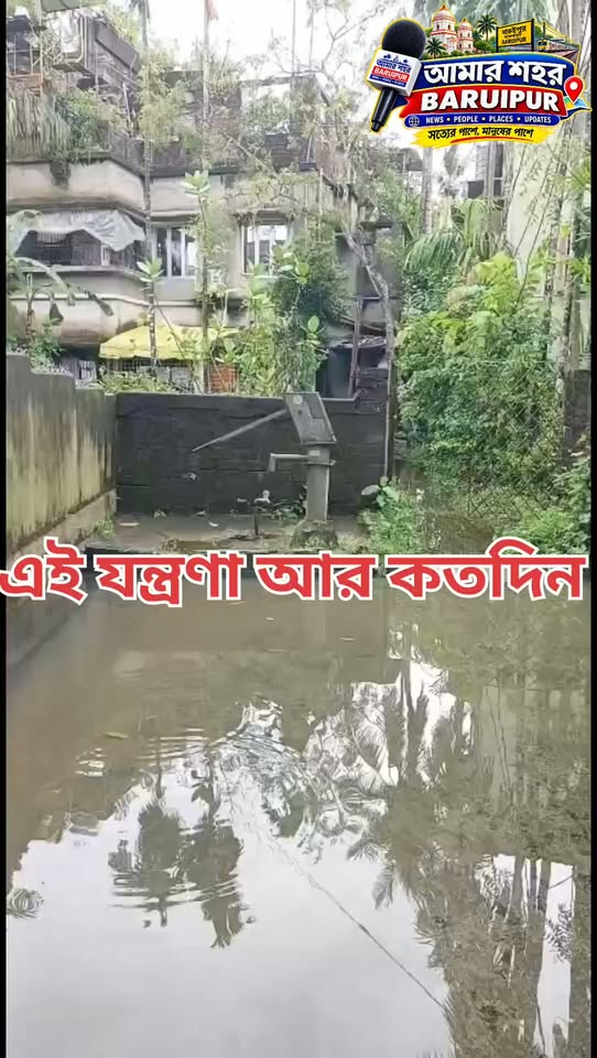 সামান্য বৃষ্টিতেই হাঁটু জল ও টিউবওয়েল নিমজ্জিত: বারুইপুর... - ছবি 2