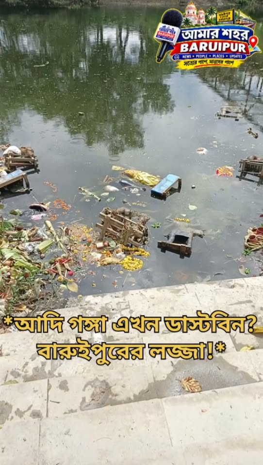 আদি গঙ্গা এখন ডাস্টবিন? চরম দূষণ ও প্রতিমার কাঠামোয় বিপন... - ছবি 4