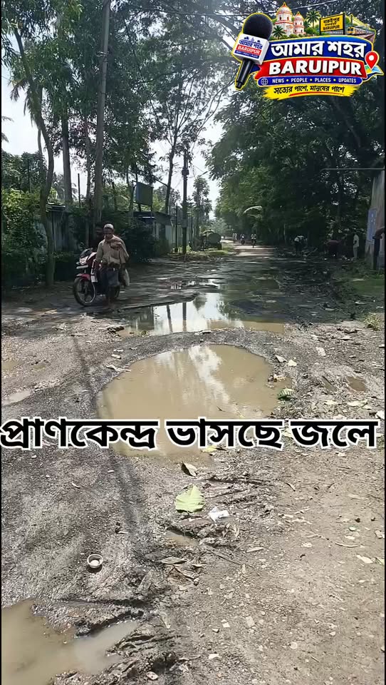 টানা বৃষ্টিতে জলমগ্ন বারুইপুরের প্রাণকেন্দ্র: প্রধান সড়ক... - ছবি 2