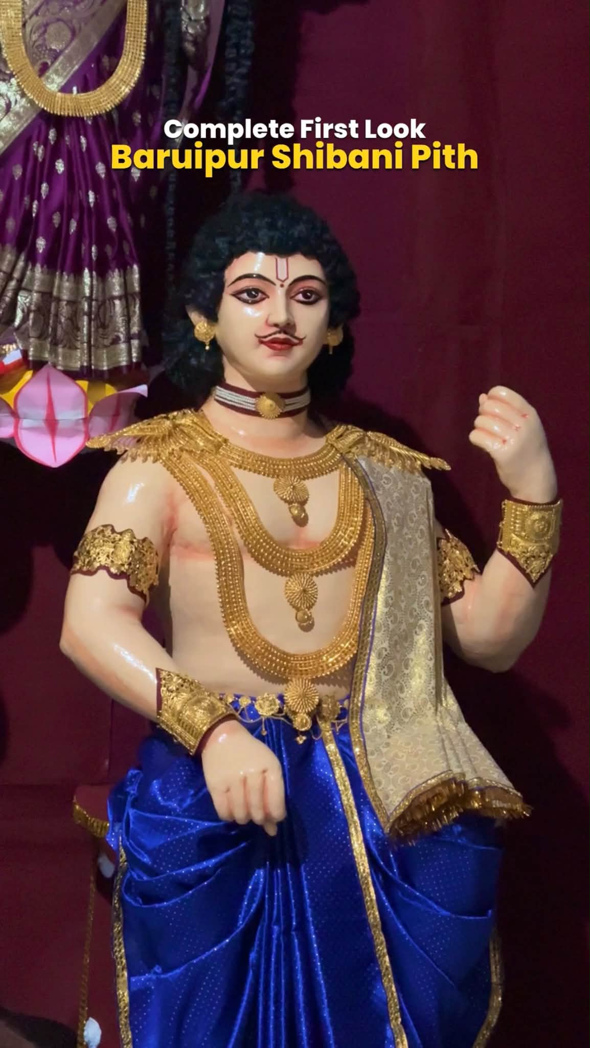 বারুইপুর শিবানী পীঠের দুর্গা প্রতিমার অপূর্ব রূপ: চলছে শে... - ছবি 10