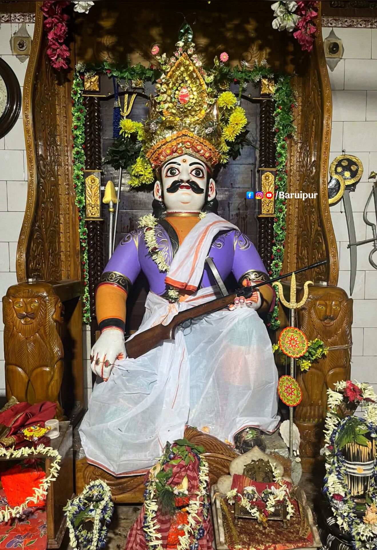 বারুইপুর ধপধপি কালী মন্দিরে মায়ের অন্ন ভোগ রান্না চলছে - ছবি 2