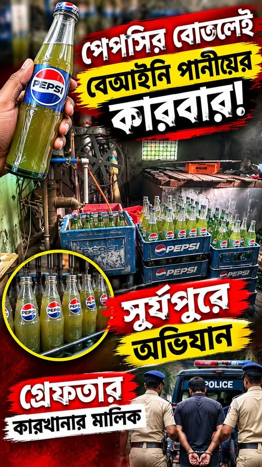 পেপসির বোতলেই বেআইনি পানীয়ের কারবার! সূর্যপুরে অভিযান, গ্... - ছবি 11